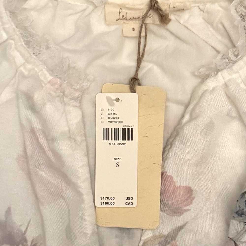 NWT Size S - Let Me Be Long-Sleeve V-Neck Floral A-Line Midi Dress (NWT US$ 178) - Picture 7 of 16